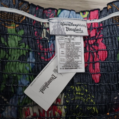 Vintage Disney Dress Travel Tropics 90s Y2K One Size Strapless Knee Length NEW - Picture 5 of 7