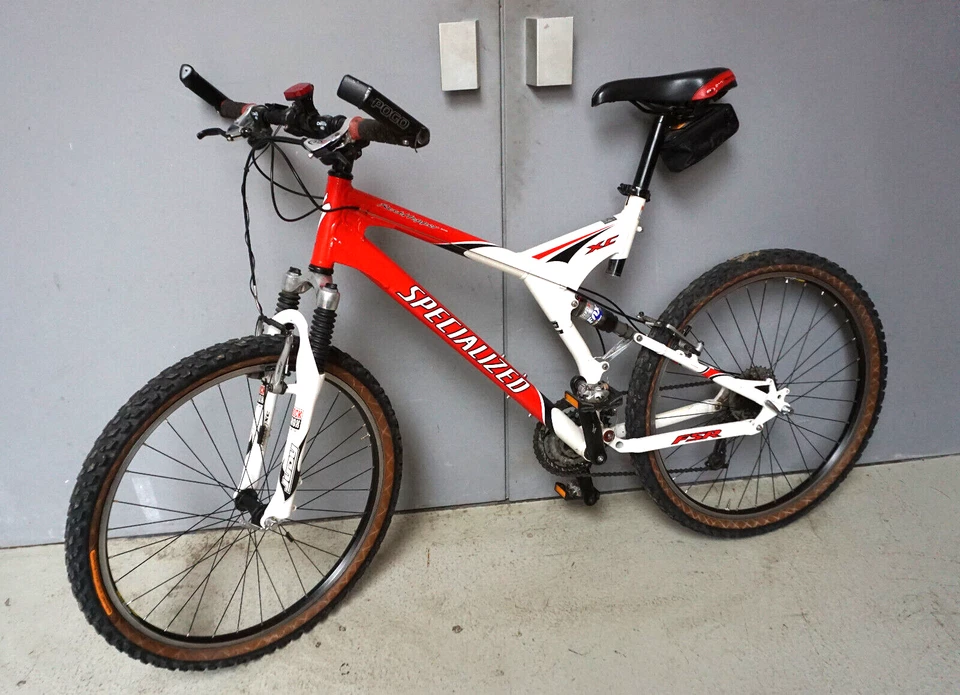 Specialized MTB Rocktopper Pro XC Mountainbike Fully 26 Zoll weiß rot (A025-007) - Bild 2 von 4