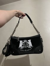 Juicy Couture Black Twig Dogs Hollyhock Shoulder Bag
