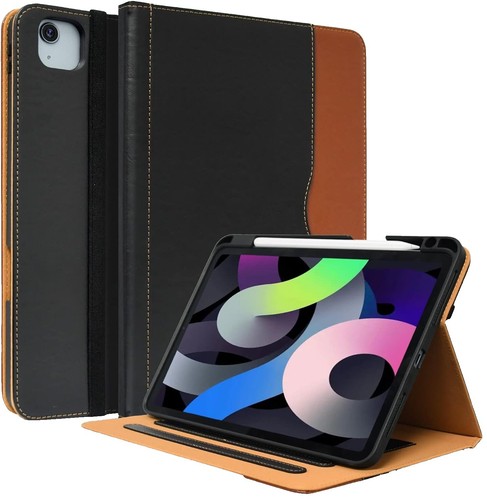 K-S-Trade Hülle Für HMD T21 Tablet – 360° Drehbar, Standfunktion, Kunstleder, Schwarz – Hochwertiger Schutz & Stylisches Design