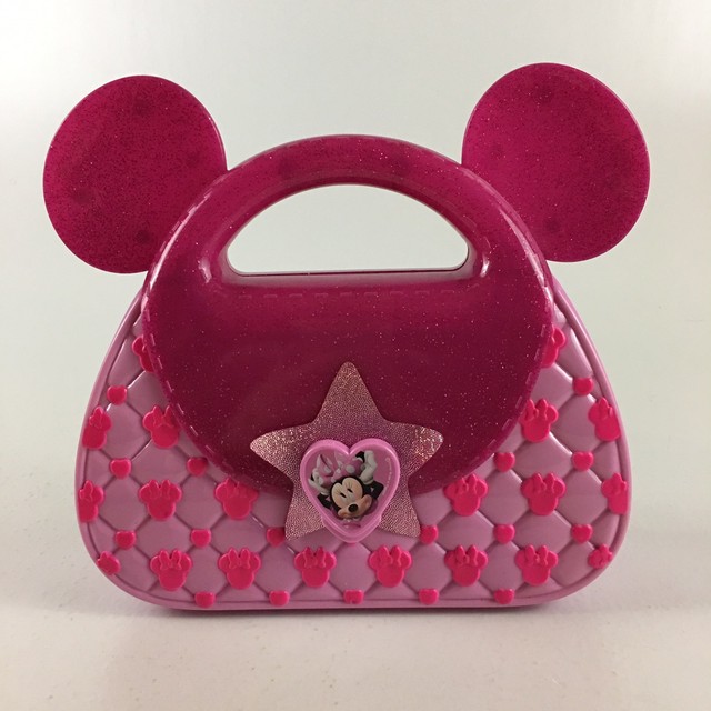 Minnie Mouse Pink Plastic Lidded Bag Purse Disney Store Ltd London Collectible eBay