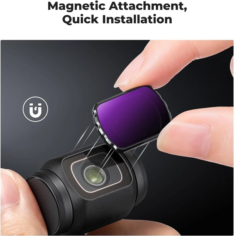K&F Concept Magnetic CPL + ND Filter Set for DJI Osmo Pocket 3 HD Optical Glass - Image 3 of 4
