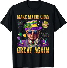 Funny Mardi Gras Donald Trump Mardi Gras American Unisex T-Shirt