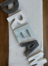 5 WOOD Letters D, R, E, A, M / Girls, Baby Decor, Lettering,Dream 6  x4  x2 3/4  