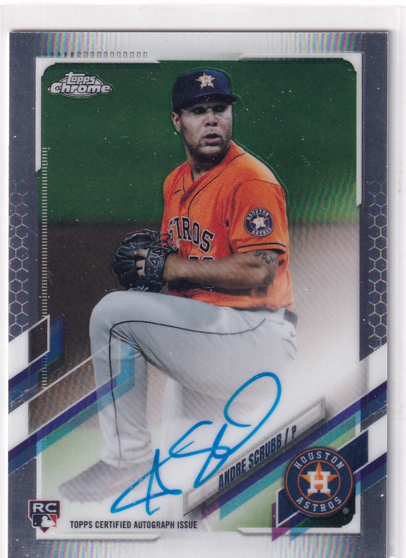2021 Topps Chrome #RA-AS Andre Scrubb Rookie Autographs