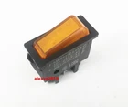 SHINDEN CO.,LTD SDW-112A-13 Rocker Switch 3 Pins ON-OFF 2 Positions Yellow Lamp