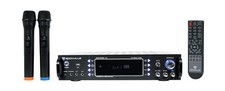 Rockville RPA70WBT V2 1000w 2-Ch USB Bluetooth Karaoke Amplifier/Mixer 2 Mics