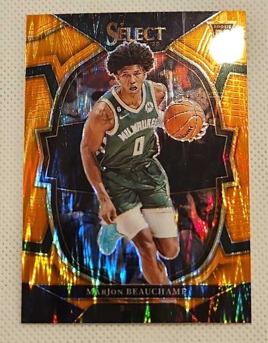 2022-23 Select Prizms Orange Flash #75 MarJon Beauchamp RC Prizm