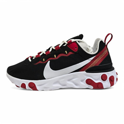 Nike React Element 55 Sneaker schwarz Fitnessstudio rot (BQ2728 009)