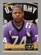 2010 Razor Army All American Ndamukong Suh Huskers Lions #123