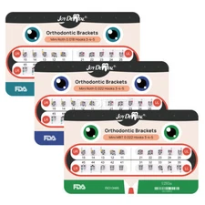 Dental Orthodontic Brackets Braces MIM Mini Roth/MBT 022/018 Hooks 345 Joydental