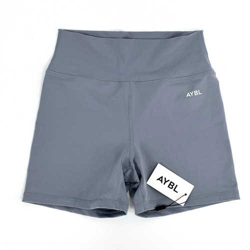 NWT AYBL Women's Core Shorts • Steel Blue • Size Large eBay