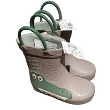 Next  Neutral 3D Crocodile Handle Wellies Size:uk4/EU20.5(NEW WITH TAGS)