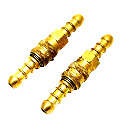 2 x Messing LPG Propan Butangas 8 mm Schnellverschluss Verbinder Kupplung Kupplung 