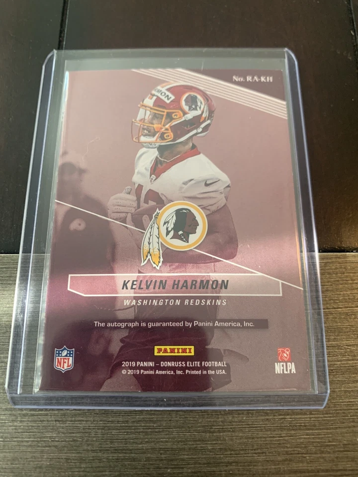 2019 DONRUSS ELITE RA-KH KELVIN HARMON ROOKIE AUTO RC #’d /5 REDSKINS Super Rare - Image 2 of 4