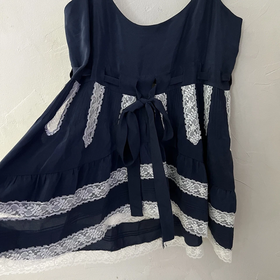 Camisola top de seda para mujer Paul & Joe azul marino talla 1 Foto 3 de 4