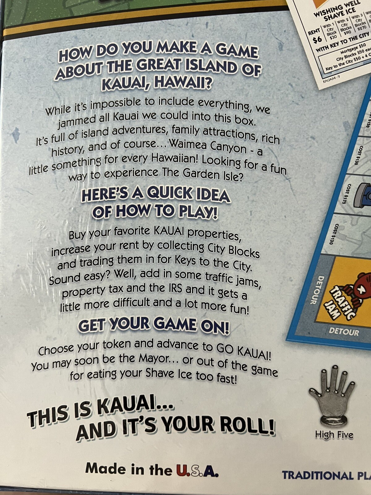 New Hawaii Kauai Opoly Hawaiian Monopoly Board Game Sealed Fun Family