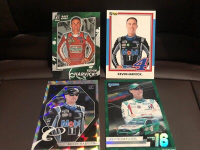 2022 Donruss Race Kings Green Optic Kevin Harvick #4 & Plus 3 