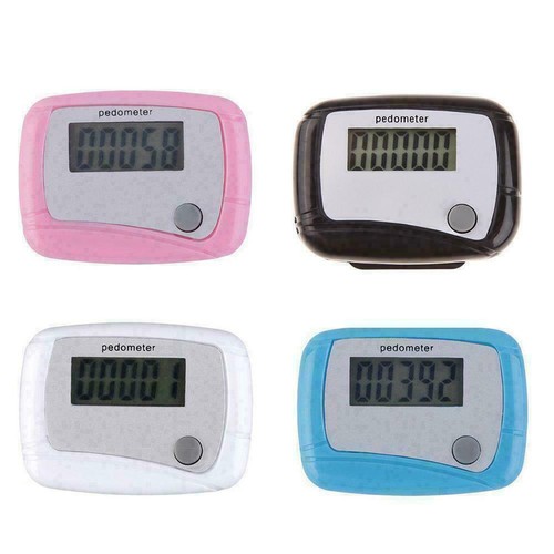 LCD Digital Step Pedometer Walking Calorie Counter Belt Run Distance C4D2 N1Y6