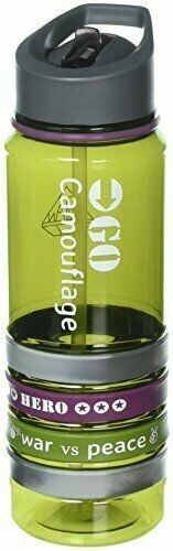 Cool Bands Camouflage Tritan Transparent Water Bottle with Built-in Straw 
