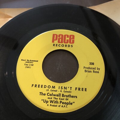 THE COLWELL BROTHERS / FREEDOM ISN'T FREE & WHAT COLR IS GOD'S SKIN 45 RARE 
