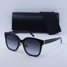 New SAINT LAURENT SLM105/F 002 Black/Grey 55-20-150 Sunglasses