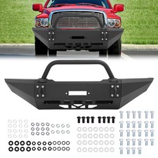 For Dodge Ram 1500 94-2002 Steel Front Bumper Assembly W Bull Bar Powder Coated For Dodge Ram 1500 94-2002 Steel Front Bumper Assembly W Bull Bar Powder Coated