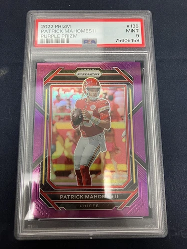 2022 Panini Prizm #139 Patrick Mahomes II - PURPLE PRIZM /125 PSA 9 Mint G260128
