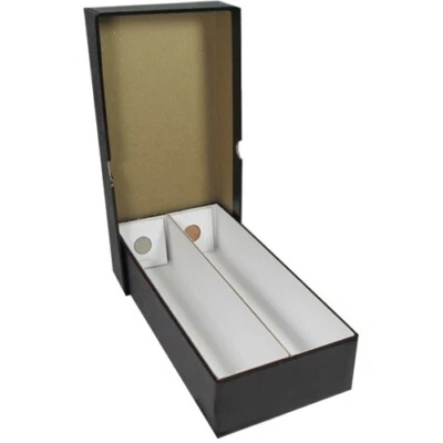 GUARDHOUSE 2x2 Coin Flips Double Row Storage Box 10" Heavy Duty Black
