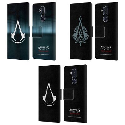 OFFICIAL ASSASSIN'S CREED REVELATIONS LOGO LEATHER BOOK CASE FOR NOKIA PHONES