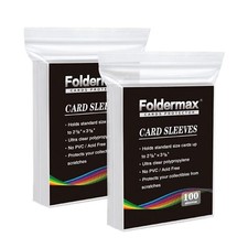 Clear Penny Card Sleeves 200 Count, Card Protectors Sleeves for Baseball Cards