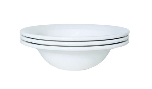 Set of 3 Churchill JARDIN Alchemy APR AB61 White Arches 6.5" Bowls - Picture 4 of 10