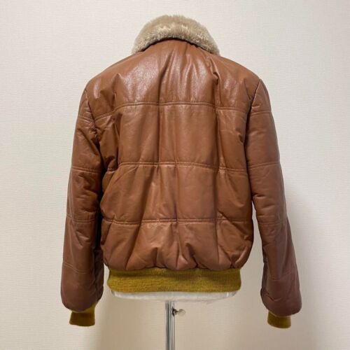 Shot Schott Flight Jacket Boa Leather Brown Size L Men's Jackets & Outerwear JPN - Picture 3 of 22
