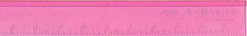 Add-A-Quarter Ruler PINK With a specially Designed 1/4" Lip 12 Inch long - Picture 1 of 1