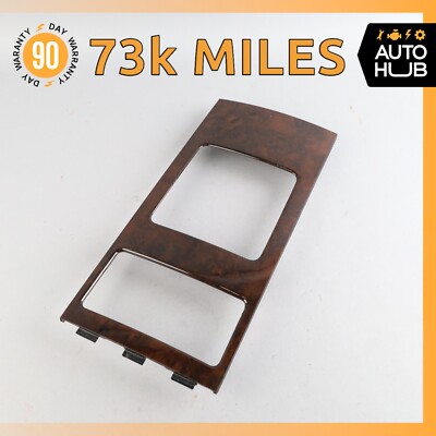 03-10 Bentley Continental GT Coupe Rear Center Console Trim Bezel Wood OEM 73k