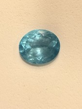 3.78 Ct Oval Blue Green Apatite Loose Gemstone 10.90 x 9.10mm