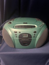 VTG Teal Emerson PD6511G CD, Cassette Player, Radio Electric/Battery WORKS Great