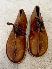 Clarks Originals Desert Trek Boot Women's Sz 7 Beeswax Leather Bootie Crepe Sole