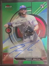 2023 Topps Finest - Finest Auto Josh Smith #FA-JSM Green Refractor /99 (AU, RC)