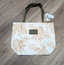 NWT New Aloha Collection reversible tote bag purse Ginger dream flower - FLAW