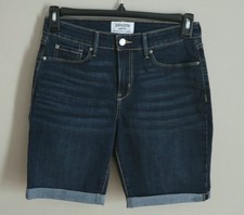 Levi's Women's Denizen Mid Rise Bermuda Shorts Cuffed Size 8 W29 NWOT Cotton
