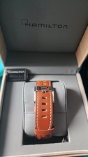 Hamilton Khaki Aviation Blue Men's Watch with Brown Leather Band - H77922541 4