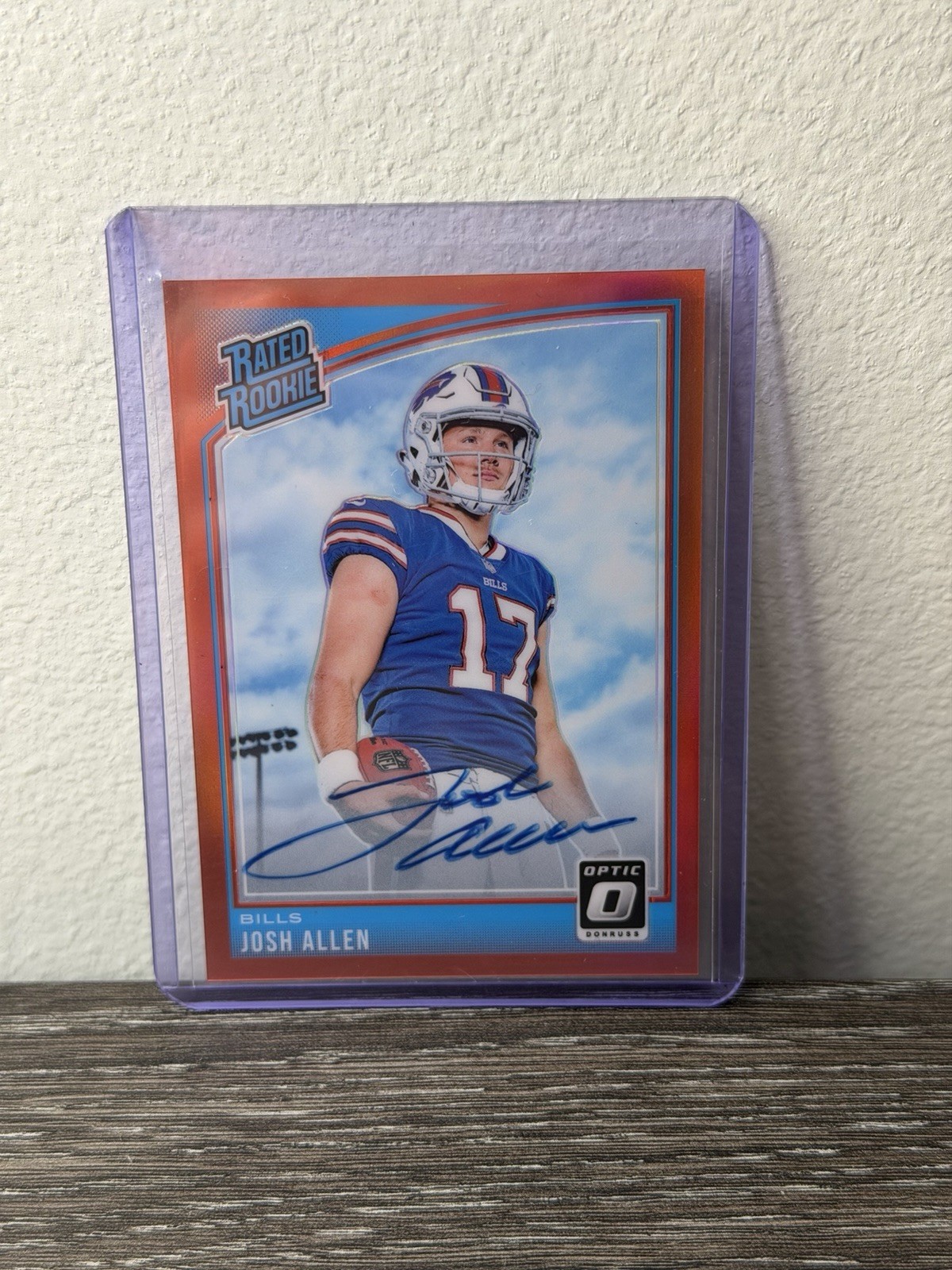 2018 Donruss Optic - Rated Rookie Josh Allen #154 Red Prizm /99 (RC)