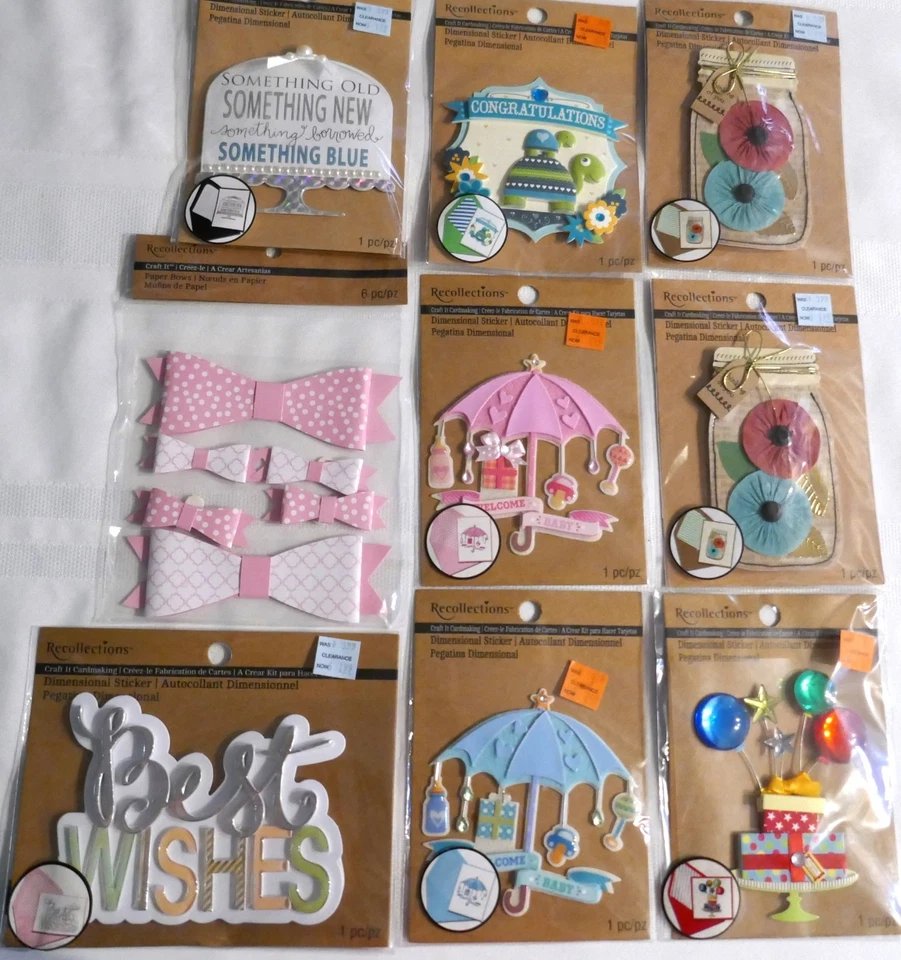 LARGE LOT OF 54 PACKS BY RECOLLECTIONS ONLY! SO MANY THEMES-SO MANY PIECES! - Image 2 of 4