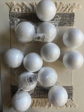 Lot of 12 Styrofoam Balls 4 Arts Crafts Classroom School Christmas New Not