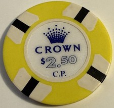 RARE CROWN MELBOURNE $2.50 CASINO CHIP MELBOURNE AUSTRALIA