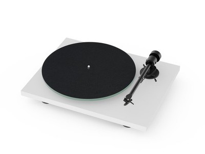 Pro-Ject T1 EVO Plattenspieler Matt Weiß mit OM10 Tonabnehmer