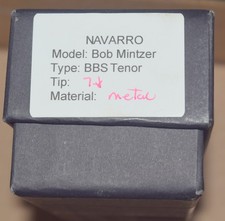 Navarro Mintzer BeBop Special metal 7 Tenor Sax Mouthpiece-Original-FreeUSAship