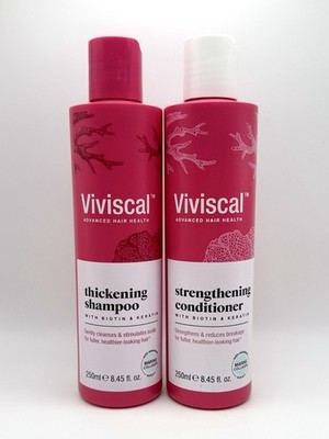 2Pc Set Viviscal Thickening Shampoo Strengthening Conditioner 8.45Fl Oz Ea New