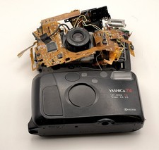 Yashica T4 3.5 35mm Carl Zeiss Camera For Parts Or Repair As Is Disassembled